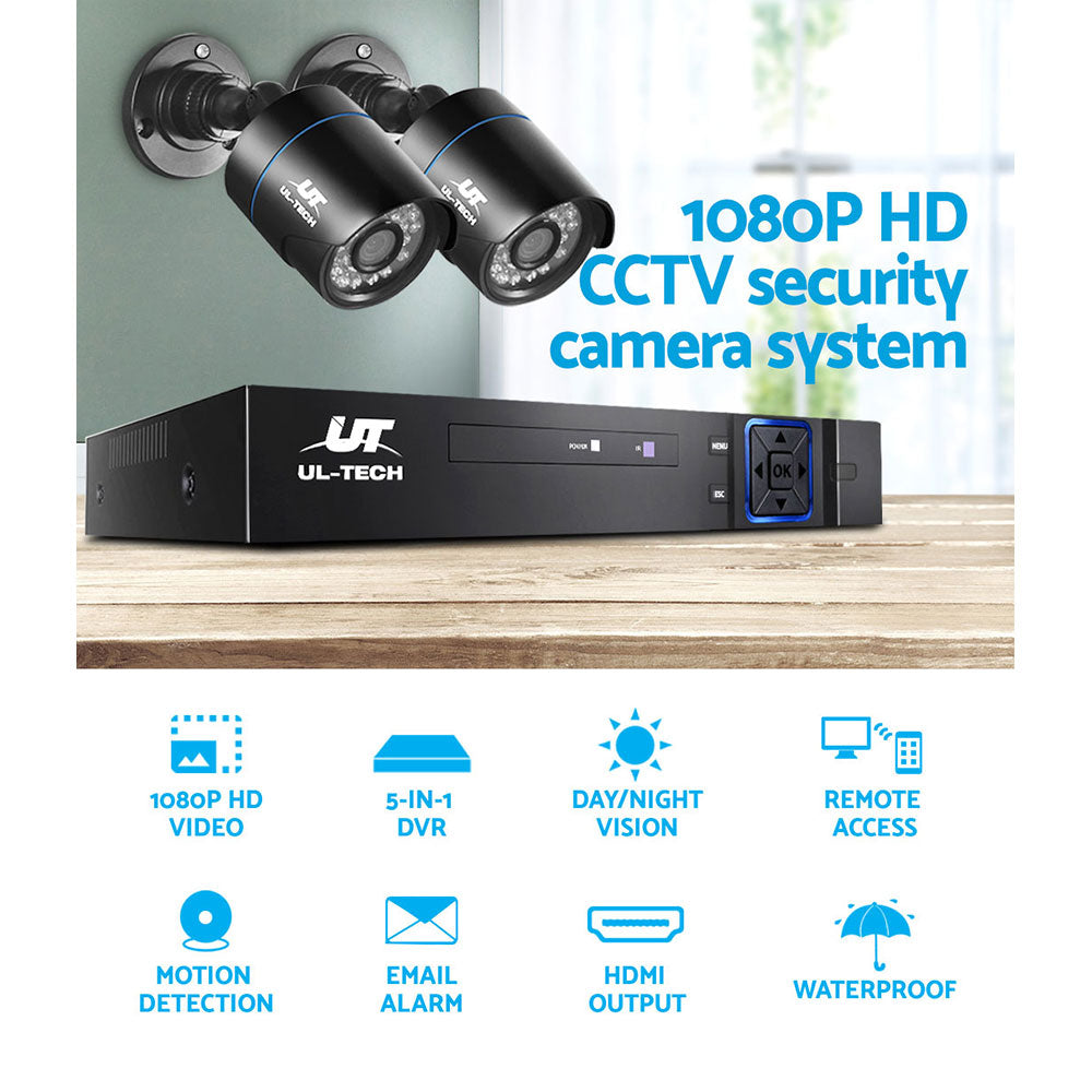 NNEDSZ 1080P 4 Channel CCTV Security Camera