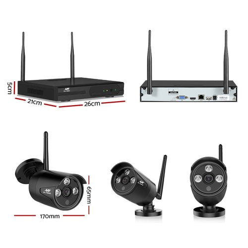 NNEDSZ -1080P 8CH Wireless Security Camera NVR Video